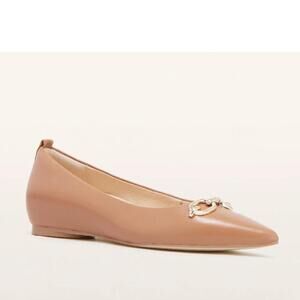 NEW FRANKIE4 women's london leather ballet flats in tan